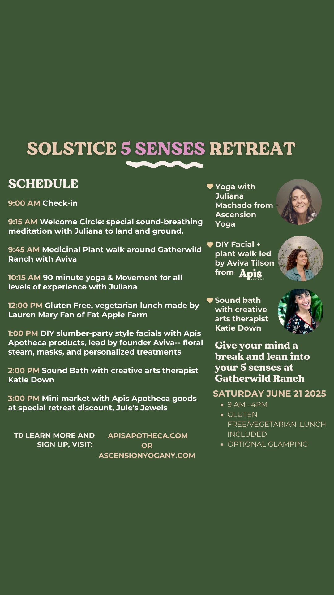 SOLSTICE 5 SENSES RETREAT